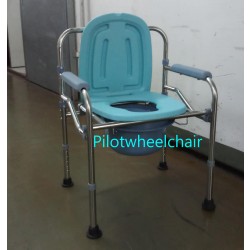 Aluminum commode chair